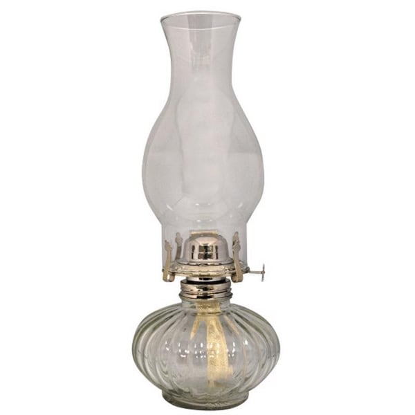 Lamplight Lamplight Farms Clear Glass 13.81 in. Ellipse Oil Lamp 1 pc 330 - main